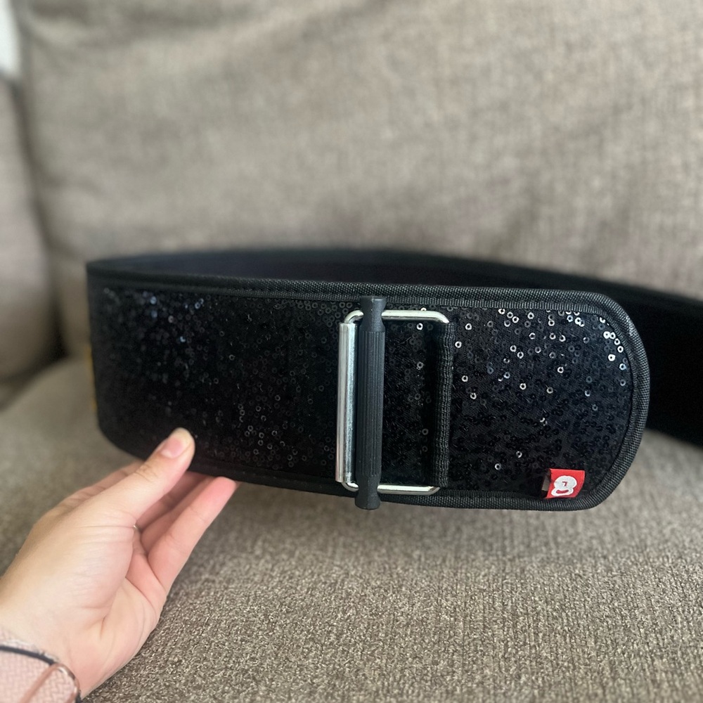 2POOD Lifting Belt- black sequins- size L